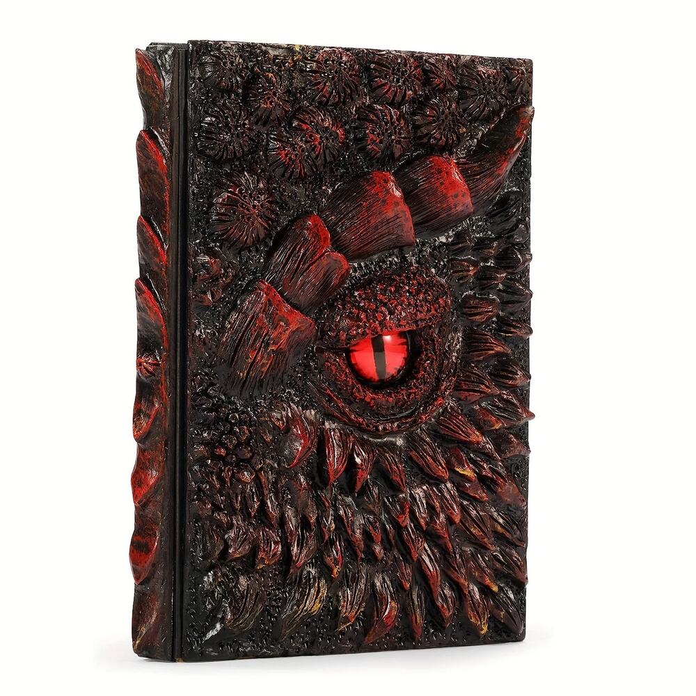 Handmade Dragon Eye Journal – 3D Resin Cover Notebook, 120 Pages